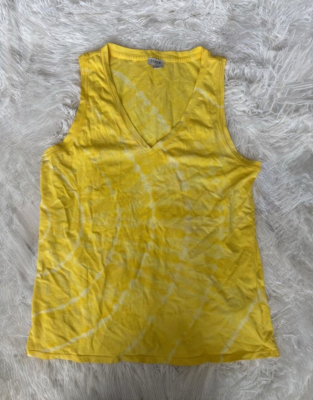 J. Crew M Yellow You Dye Tank Top. New W/out Tags. Cute, Grt. Quality